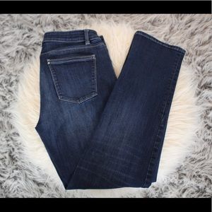 White House Black Market Straight Leg Crop Jeans